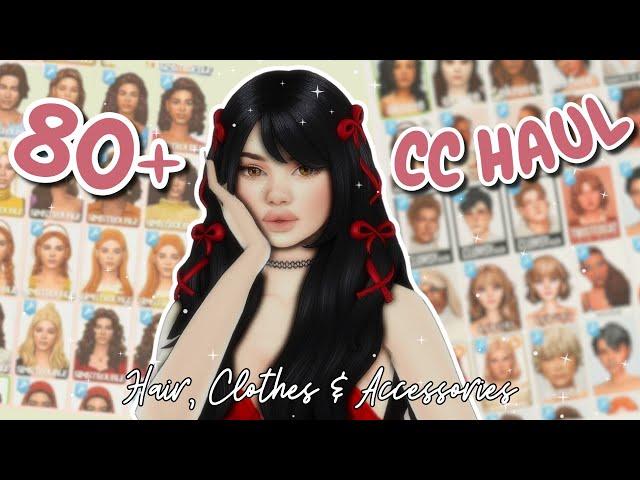 SIMS 4 : CC HAUL (HAIR, CLOTHES & ACCESSORIES) + CC LINKS in Description 