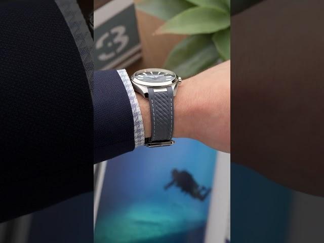 This Seamaster Aqua Terra is like wearing a piece of the ocean on your wrist! ⁠