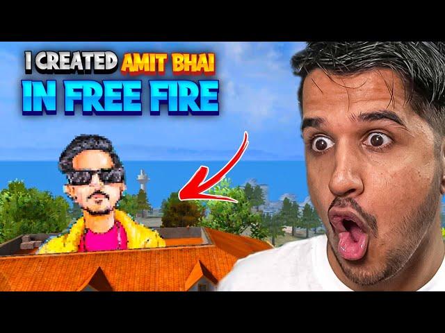 I Made AmitBhai In Free Fire  #freefire #craftland