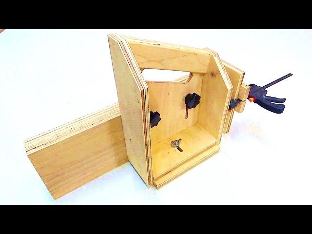 Thin strips jig || Repeat cut jig at the table saw || woodworking