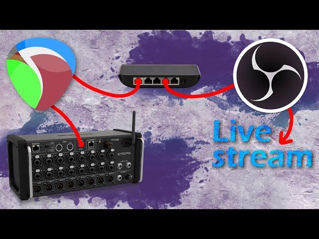 how to Mix Church Livestream in Reaper and send it to OBS from MR18/M32 (step by step)