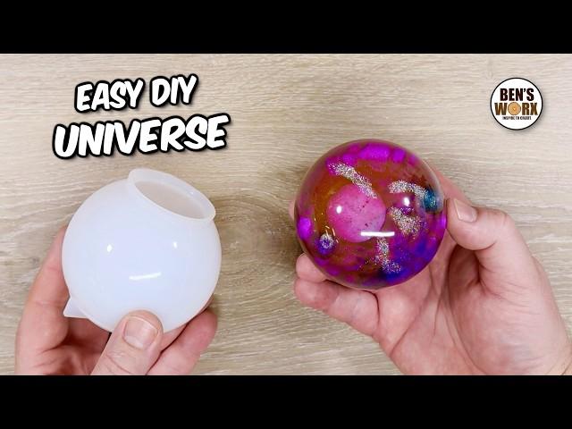 Easy DIY Resin Universe using a Sphere Mold