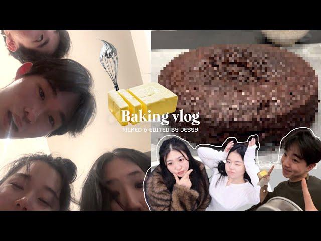 baking vlog with my Youtuber friends in new york