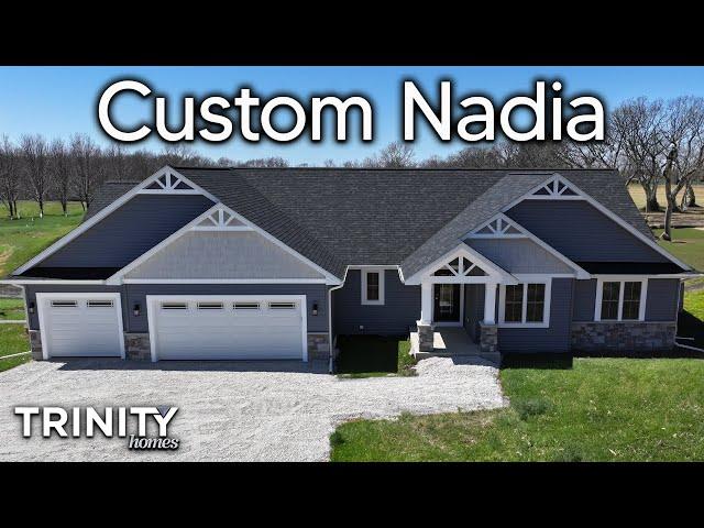 Custom Nadia Ranch Home Design - By Trinity Homes Builders, WI