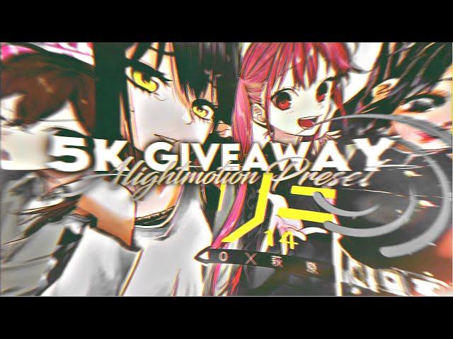 5K Giveaway Preset Alightmotion