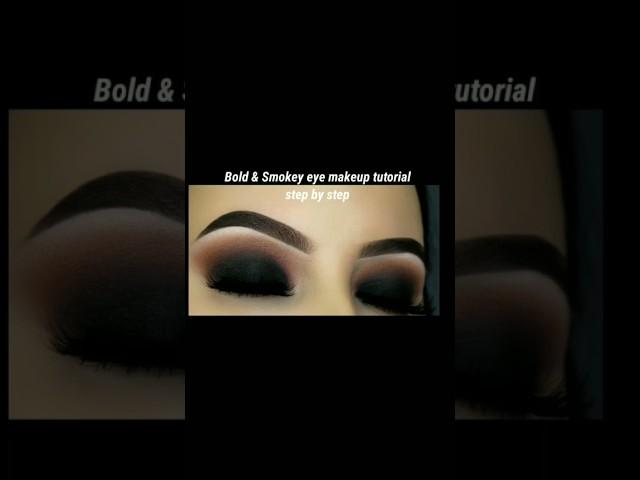 smokey eye makeup for beginners | black dress eye makeup| #shorts #smokeyeyestutorial  #eyemakeup