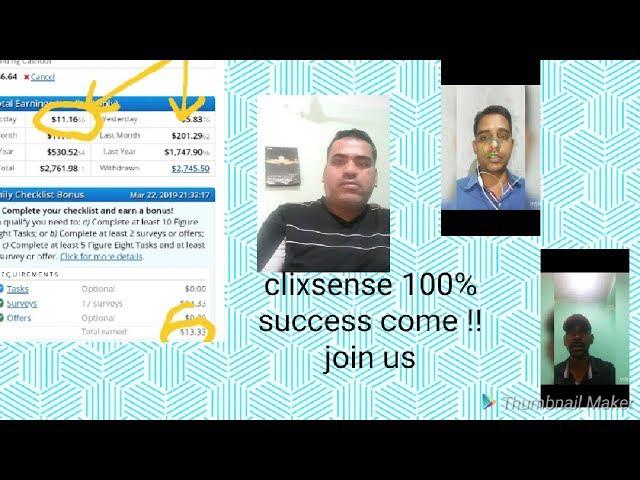 CLIXSENSE  SUCCESS STORY AND WORK PLAN