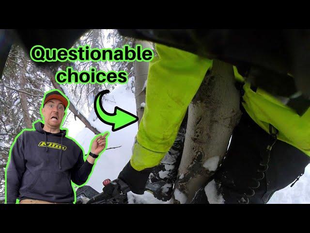 Mountain Snowmobiling with Skidoo Turbo we scope out new zones in the deep pow!