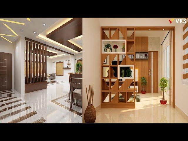 Room Divider Design Ideas | Wooden Partition Wall Design | Living Room Partition Wall Interior Ideas