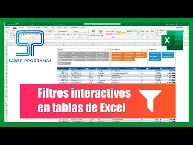  SEGMENTACIÓN de DATOS en Excel [ Filtros interactivos ] 