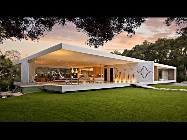 Impressive Modernist Glass-Walled Luxury Residence in Montecito, CA, USA (by Steve Hermann)