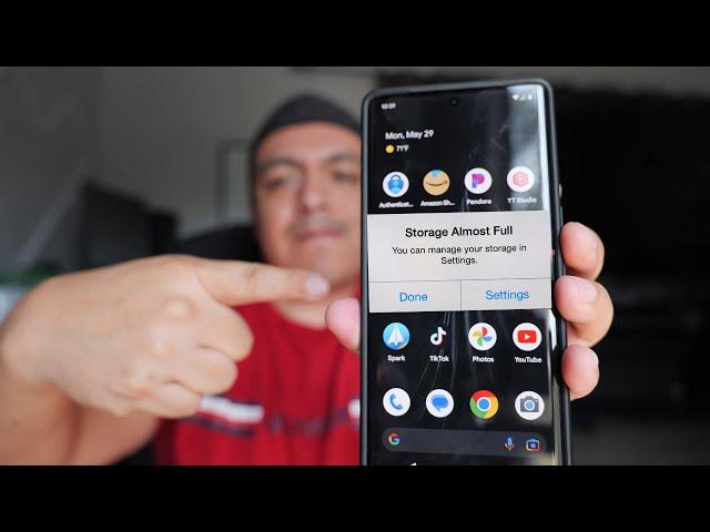 1% storage left,  how to Free up space on your phone.