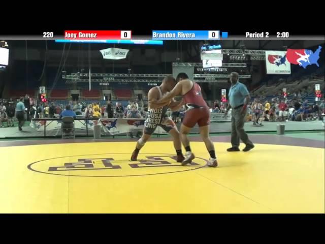 Fargo 2012 220 Round 4: Joey Gomez (Washington) vs. Brandon Rivera (Illinois)