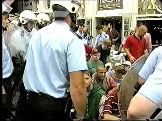 (Old Skool Hools) German Hooligans @ Brussels (Belgium) 1995