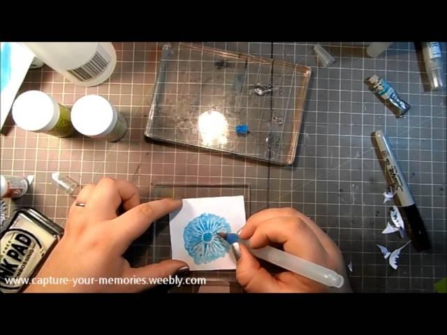 Embossing Powders and Watercolors