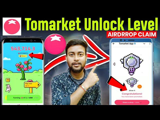 Tomarket Unlock Level Silver 1 | How to Get Star in Tomarket Airdrop | Tomarket Level Increase Star