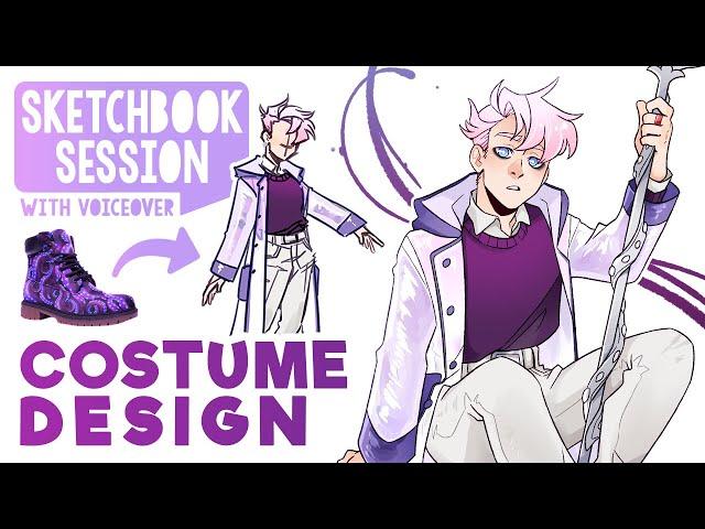 Making a New Outfit for my Tentacle Warlock | SKETCHBOOK SESSION