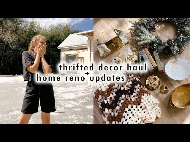 thrifted decor haul + home reno updates | XO, MaCenna Vlogs