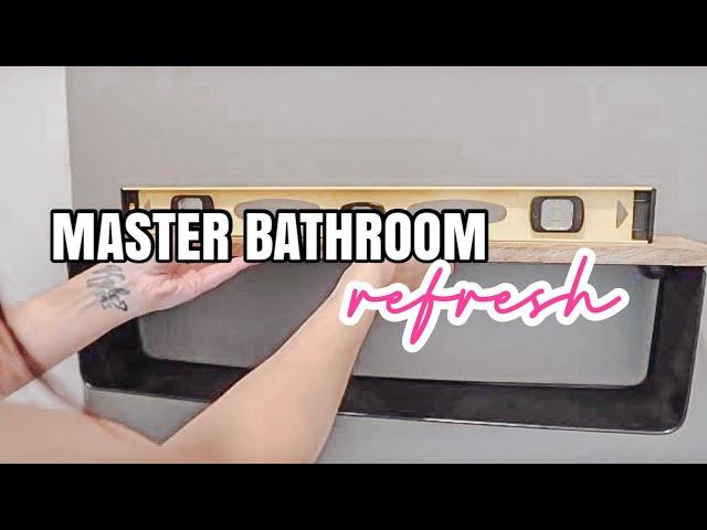 MASTER BATHROOM REFRESH | BUDGET BATHROOM MAKEOVER