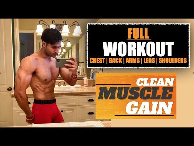 Complete Workout Plan for CLEAN MUSCLE GAIN program by Guru Mann