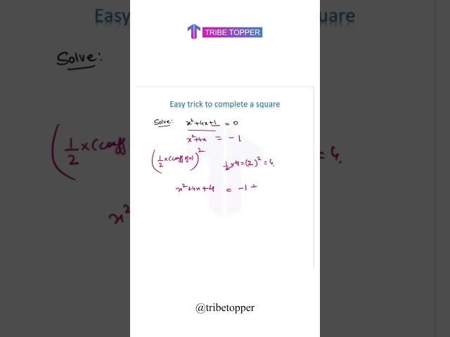 Complete A Square | Tribetopper Sonal Gupta #tribetopper #education