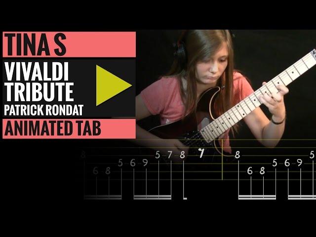 Tina S Vivaldi (Patrick Rondat) - Guitar Tutorial - Animated Tab - How to play