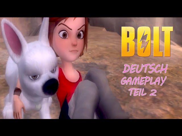 BOLT - EIN HUND FÜR ALLE FÄLLE VIDEOGAME GAMEPLAY IN DEUTSCH TEIL 2 - ROKIPOKI - VIDEO GAME MOVIES