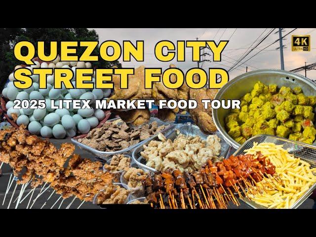 [4K] 2025 Philippine Street Food Tour at Litex Market | Batasan Road, Commonwealth Quezon City