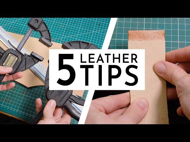 5 TIPS for leathercraft I use every day! ️ LEATHERWORK HACK