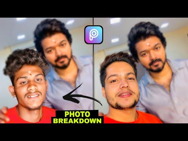 How to Edit Selfie With Vijay PicsArt Tamil | Selfie Image Breakdown - Sk Editz Tamil