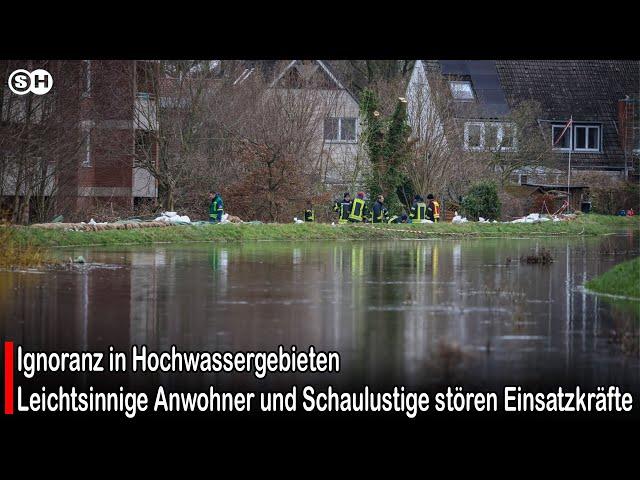 Leichtsinnige Anwohner und Schaulustige stören Einsatzkräfte #germany  | SH News German