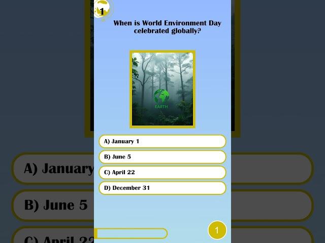️ When is World Environment Day? #quiztime #Shorts #environmentday2025