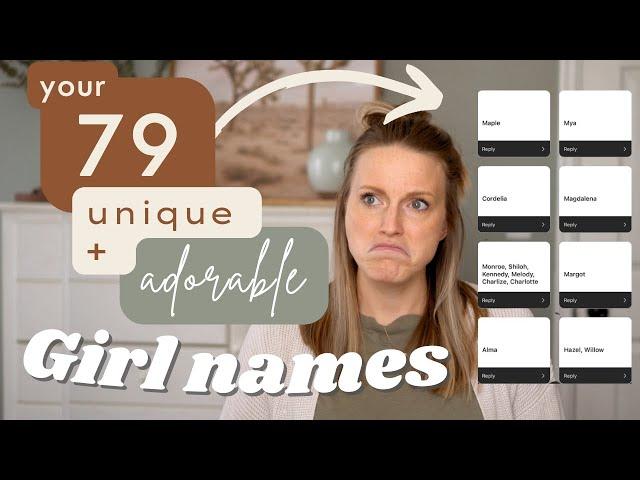 Reacting to your Unique baby girl name ideas 2022