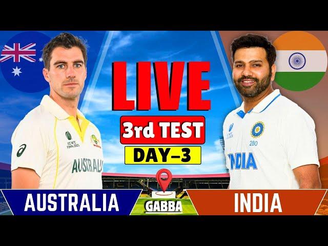 India vs Australia, 3rd Test, Day 3| IND vs AUS Live Match  | Live Cricket Match Today | IND Batting