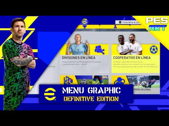 Menu Graphic Efootball Definitive edition | Potato Patch - VrPatch