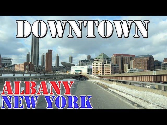 Albany - New York - 4K Downtown Drive