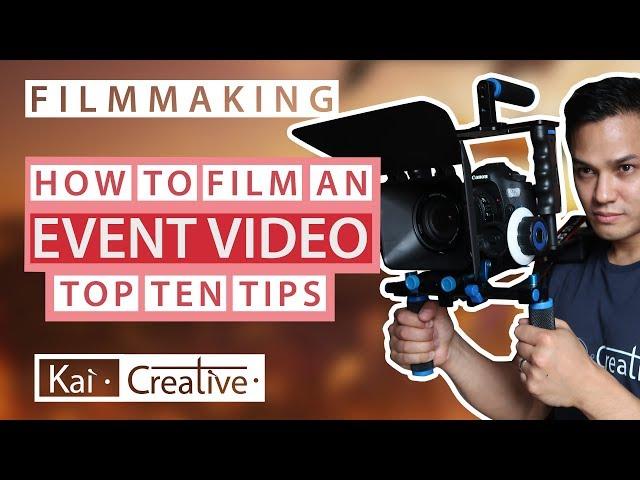 Top 10 Tips for Corporate Event Filming | Kai Creative