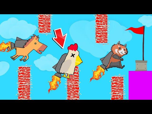 ЁМАЕ, КАК ЖЕ ЭТО СМЕШНО! САМЫЙ ЭПИЧНЫЙ УРОВЕНЬ ЗА ВСЮ ИСТОРИЮ В ULTIMATE CHICKEN HORSE