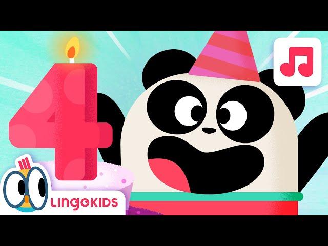 Happy Birthday Song for 4-Year-Olds 4️⃣ Songs for kids | Lingokids