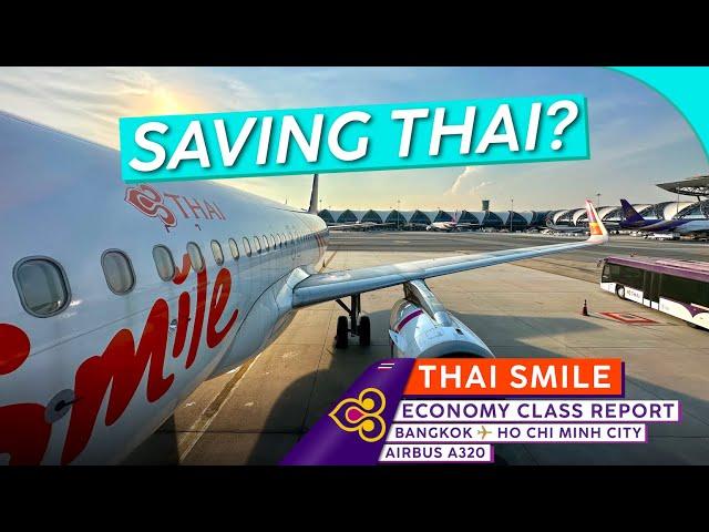 THAI SMILE A320 Economy Class ⇢【4K Trip Report Bangkok to Ho Chi Minh City】Smiles All Around?