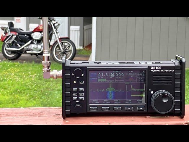 XIEGU X6100 QRP HF transceiver 10 watts - First contacts including DX to Slovenia