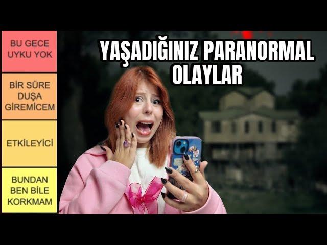 EVDE TEK BASIMA PARANORMAL HİKAYE OKUYUP SIRALADIM | TierList