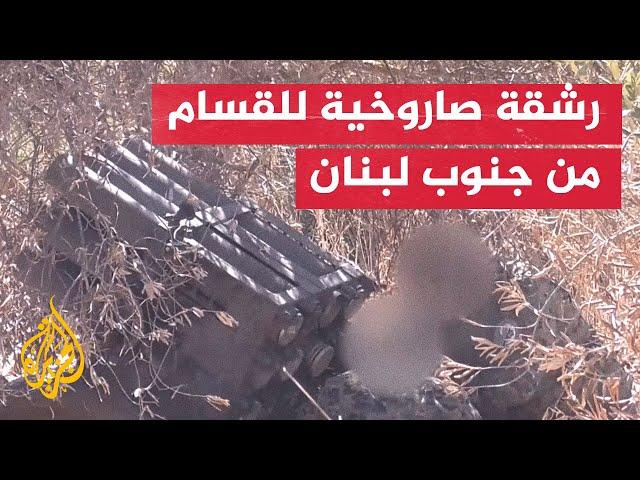 كتائب القسام تقصف "مقر اللواء الغربي 300" برشقة صاروخية مركزة