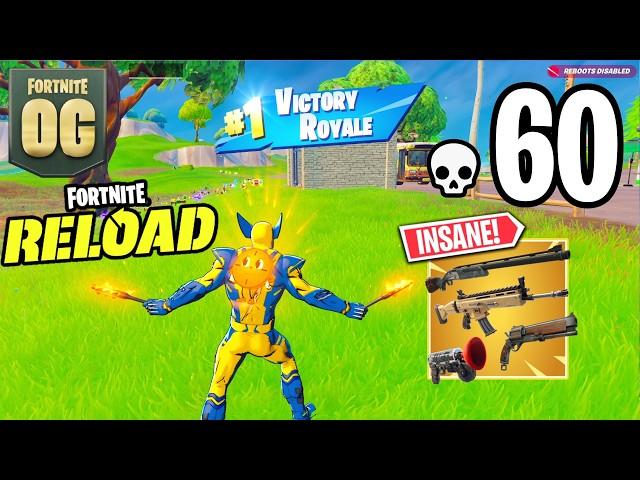 OG Fortnite Reload | High Elimination Wolverine Solo vs Squads Full Gameplay (Keyboard & Mouse)