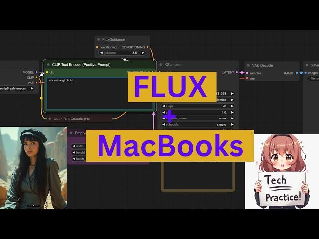 Macbook run FLUX locally - the free and open source model that beats Midjouney