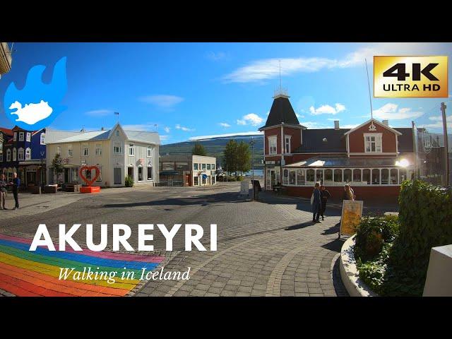 Iceland Walking Tour - Akureyri [4K]