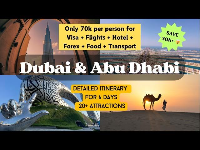 2024 Dubai & Abu Dhabi Tour planing | 20+ Attractions, Visa, Hotel, Flights, Cost Saving Tips