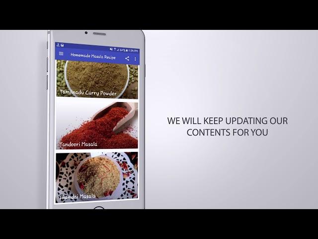 Homemade Masala Recipes - Android Mobile Application