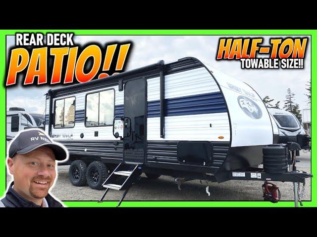 Half Ton RV with Rear Patio! 2024 Grey Wolf 18RR Travel Trailer