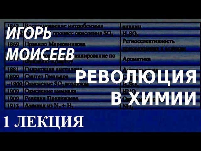 ACADEMIA. Игорь Моисеев. Революция в химии. 1 лекция. Канал Культура